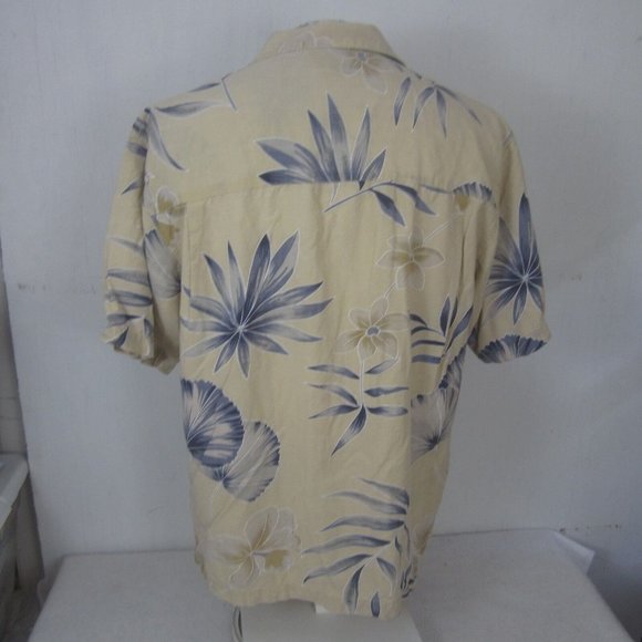 Bermuda Bay Vintage Men Hawaiian camp shirt p2p 24" L aloha luau tropical silk - Picture 7 of 9